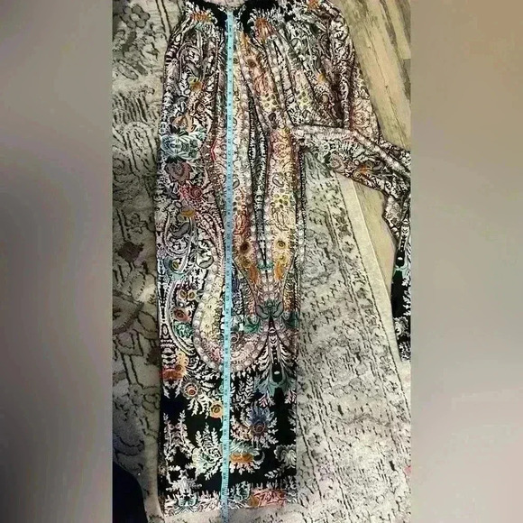 NWOT Molly bracken floral print pant - silky flowy style - very comfortable -  M - Picture 9 of 10